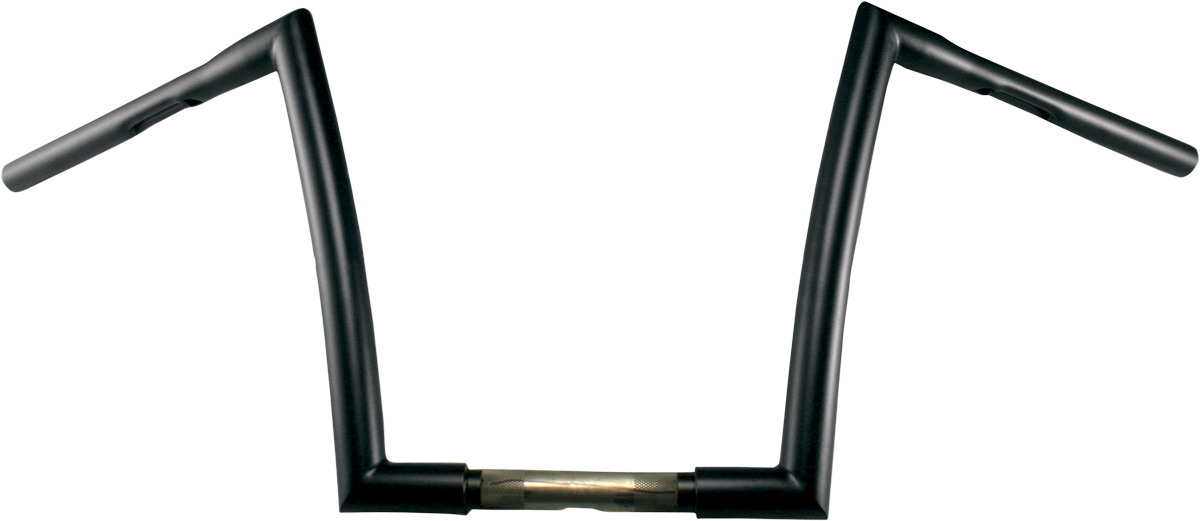 TODD'S CYCLE Handlebar - Strip - 1-1/4" - 17" Rise - Flat Black 0601-2715