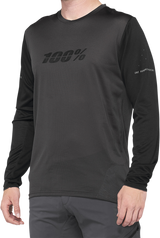 100% Ridecamp Jersey - Long-Sleeve - Black/Charcoal - XL 40028-00003