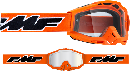 FMF PowerBomb Goggles - Rocket - Orange - Clear F-50036-00003 2601-2974