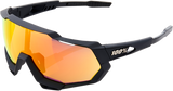 100% Speedtrap Sunglasses - Black - Red 60012-00004