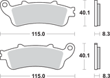 SBS LS Brake Pads - Honda - 736LS 736LS