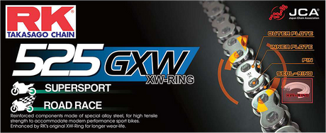 RK BC 525 GXW - Chain - 120 Links BC525GXW-120
