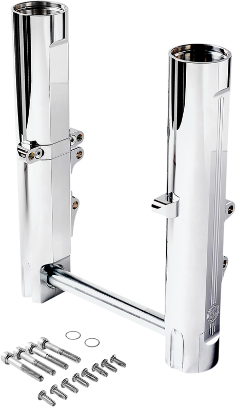 PERFORMANCE MACHINE (PM) Lower Fork Leg - Chrome - Dual Disc 0208-2173-CH