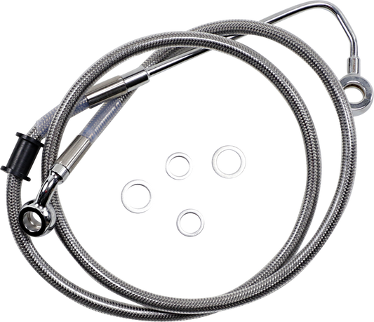 DRAG SPECIALTIES Brake Line - +8" - Stainless Steel - '15-'17 Softail 618300-8