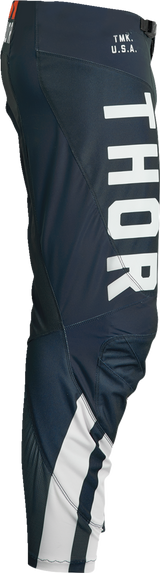 THOR Youth Pulse Combat Pants - Midnight/White/Orange - 18 2903-2249