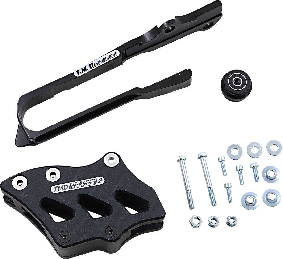 T.M. DESIGNWORKS Chain Guide/Slider - Suzuki - Black SCP-OR3-BK