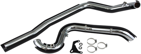 COBRA True Dual Headpipes - Black - '07-'08 FL 6251RB
