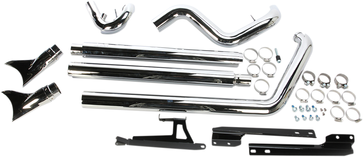 COBRA True Dual Exhaust - Fishtail Softail  2007-2011  6988