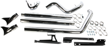 COBRA True Dual Exhaust - Fishtail Softail  2007-2011  6988