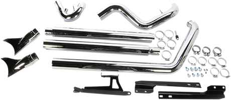 COBRA True Dual Exhaust - Fishtail Softail  2007-2011  6988