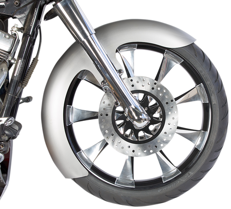RUSS WERNIMONT DESIGNS Custom Dresser Front Fender for 21" Wheel - Steel - LS-2 Style - 5.5" W x 43" L RWD-50133