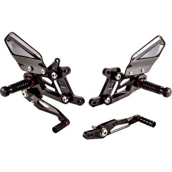 GILLES TOOLING FXR Rearset - Black - BMW S1000R /RR 2017-2020  FXR-BM04-B