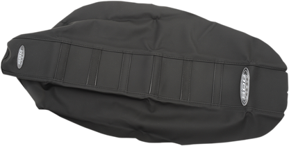 SDG 6-Ribbed Seat Cover - Black Ribs/Black Top/Black Sides 95936