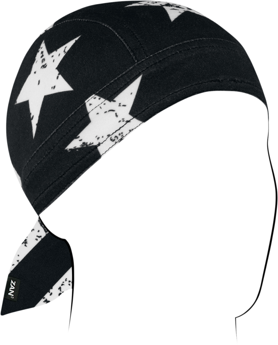 ZAN HEADGEAR Flydanna SportFlex - Black & White Flag ZL091