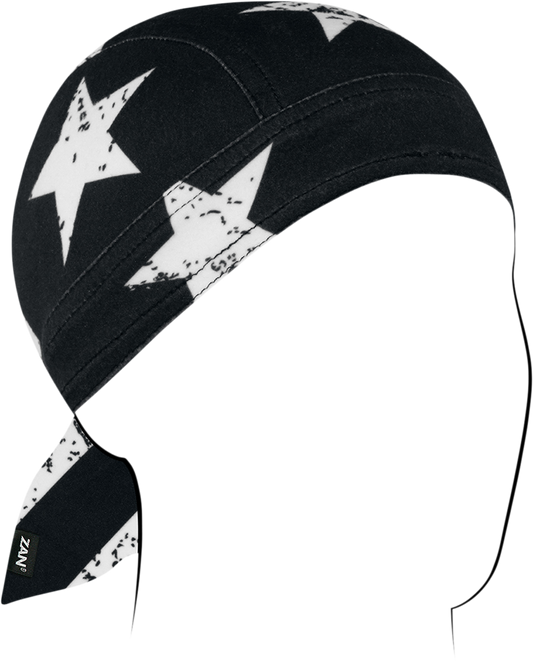 ZAN HEADGEAR Flydanna SportFlex - Black & White Flag ZL091