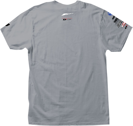 D'COR VISUALS Yamaha Racing T-Shirt - Gray - Medium 80-117-2