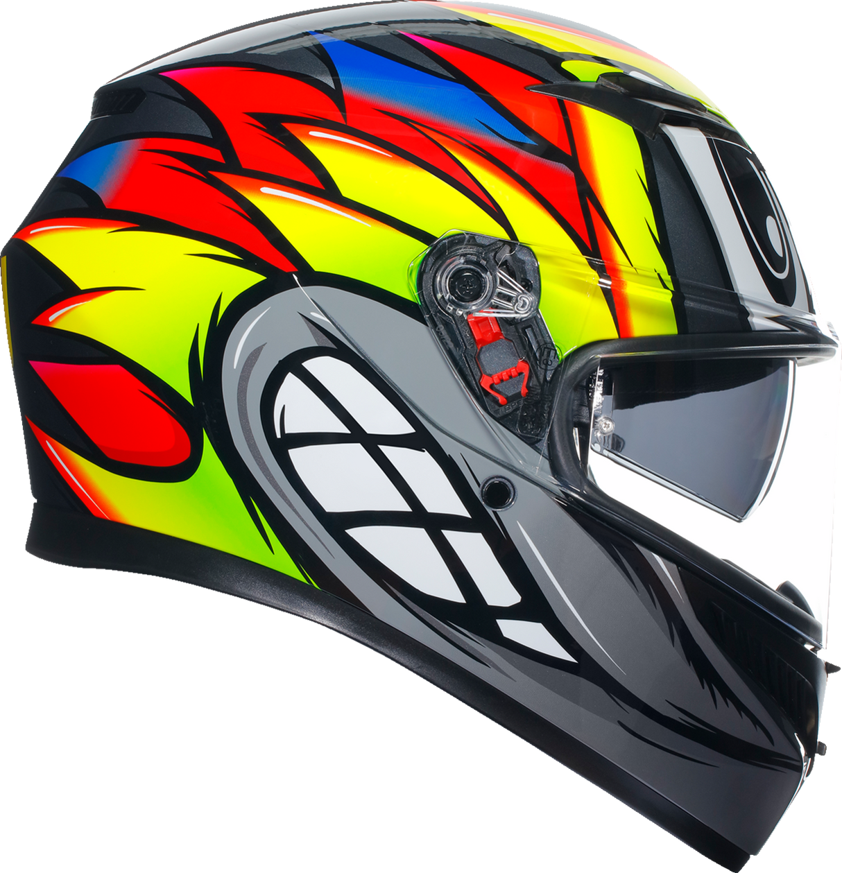 Casco AGV K3 - Birdy 2.0 - Gris/Amarillo/Rojo - Pequeño 2118381004012S 