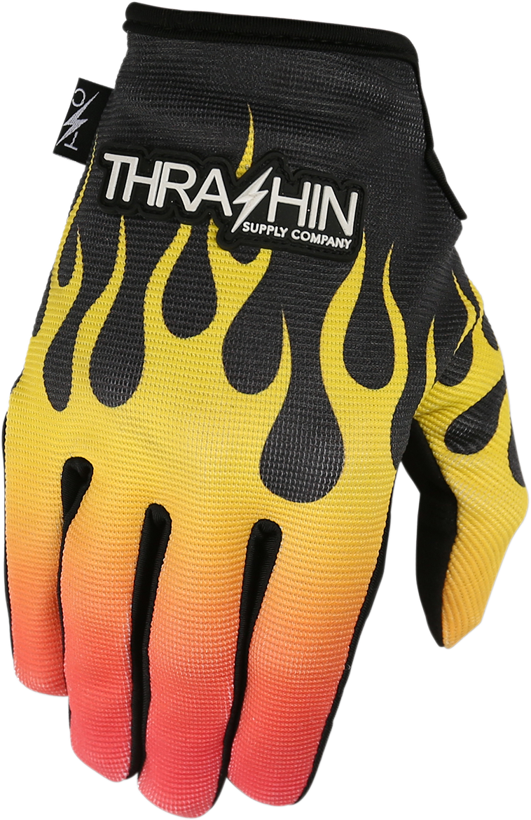 THRASHIN SUPPLY CO. Stealth Gloves - Flame - 2XL SV1-07-12