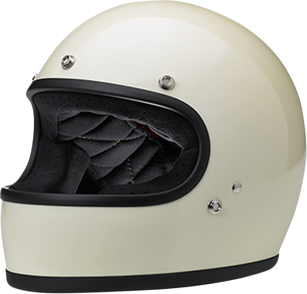 BILTWELL Gringo Helmet - Gloss Vintage White - Small 1002-102-102