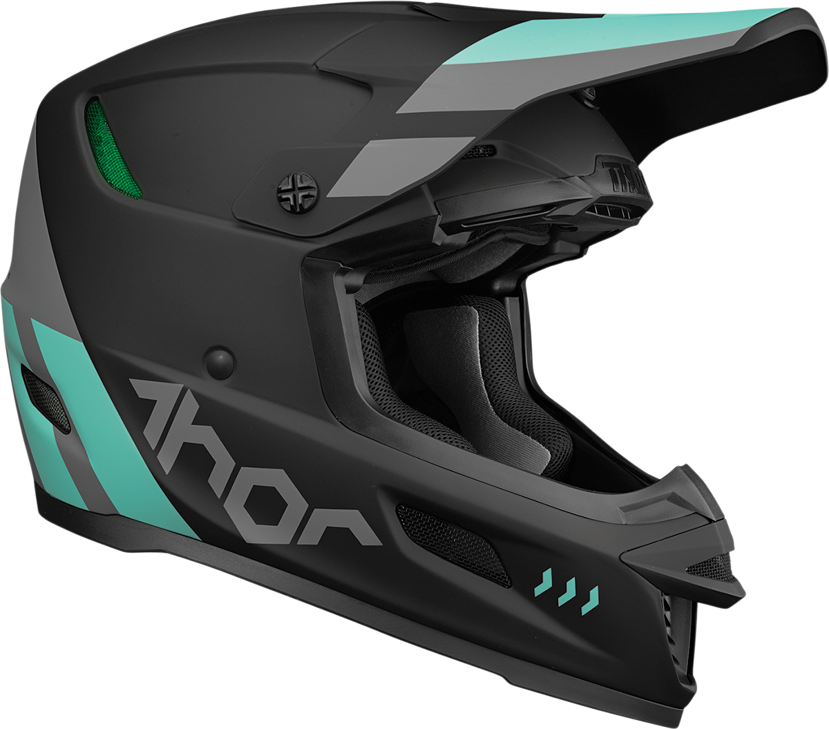 THOR Reflex Helmet - Cube - MIPS - Black/Mint - XS 0110-7449