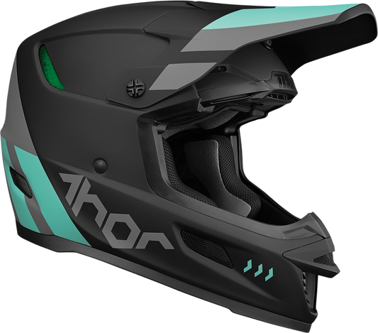 THOR Reflex Helmet - Cube - MIPS - Black/Mint - XS 0110-7449