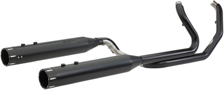 S&S CYCLE El Dorado Dual Exhaust - Black - Black Tracer 550-0702C