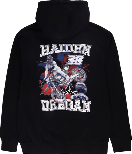 Deegan Apparel 38 Hoodie - Black - Small DMTFP3004BLKS