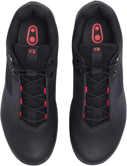 CRANKBROTHERS Mallet Lace Shoes - Black/Red - US 7 MAL01030A-7.0