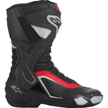 ALPINESTARS SMX-6 V3 Vented Boots - Black/Silver/Red - US 9.5/EU 44 2223225-199-44