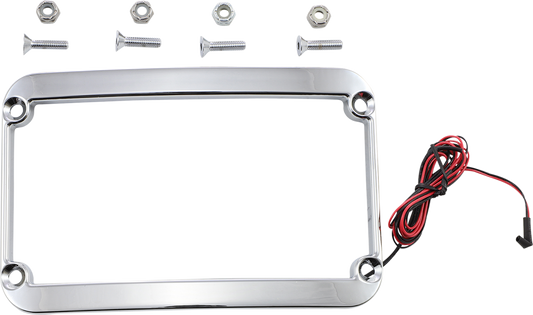 KLOCK WERKS Lighted License Plate Frame - Chrome KWS-01-0088-C