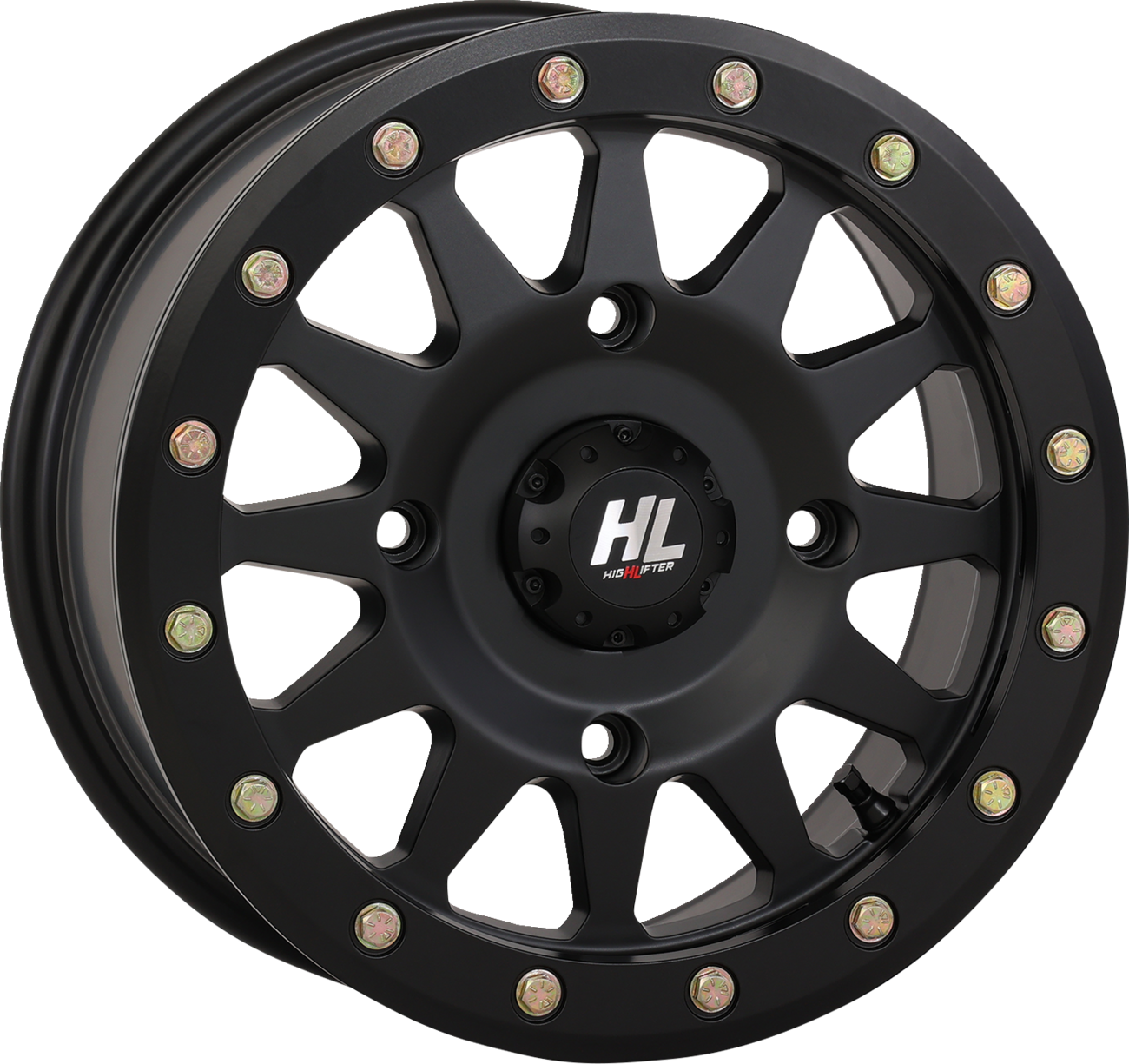 HIGH LIFTER Wheel - HLA1 Beadlock - Front/Rear - Matte Black - 15x7 - 4/137 - 5+2 (+40 mm) 15HLA1-1437