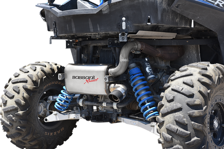 BASSANI XHAUST Muffler - Stainless Steel - RZR XP 900 2014 6R9017
