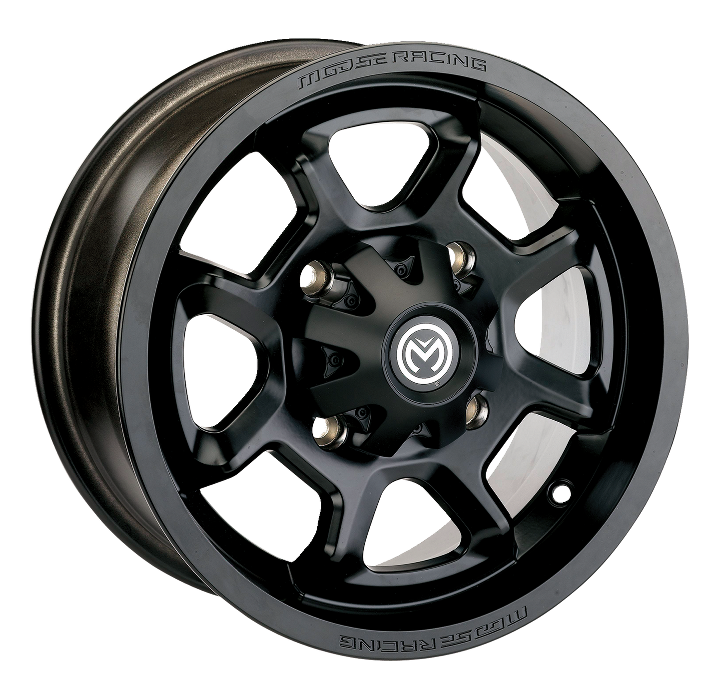 MOOSE UTILITY Wheel - 415X - Front - Black - 12x7 - 4/110 - 4+3 415MO127110MB4