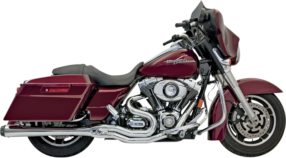 BASSANI XHAUST Megapower 2:1 Exhaust - 1-3/4" to 1-7/8" to 2" - Chrome FLH-767