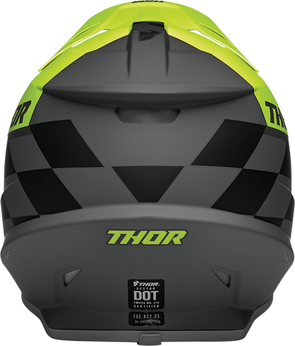 THOR Sector Helmet - Birdrock - Gray/Acid - Medium 0110-7362