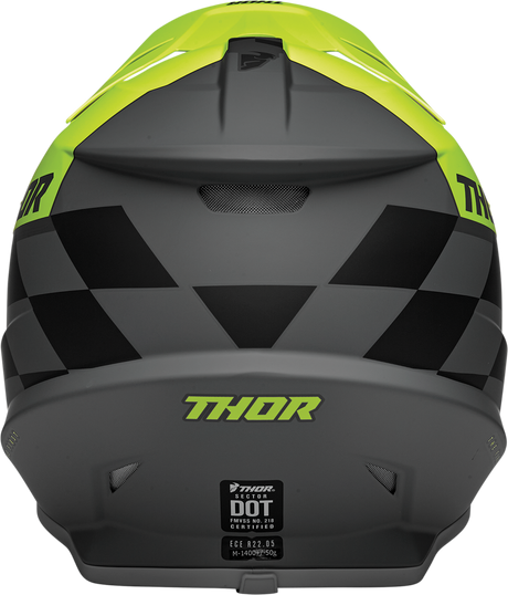 THOR Sector Helmet - Birdrock - Gray/Acid - XS 0110-7360