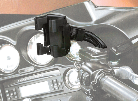 RIVCO PRODUCTS Device Holder - Gooseneck - Handlebar Clamp DH125