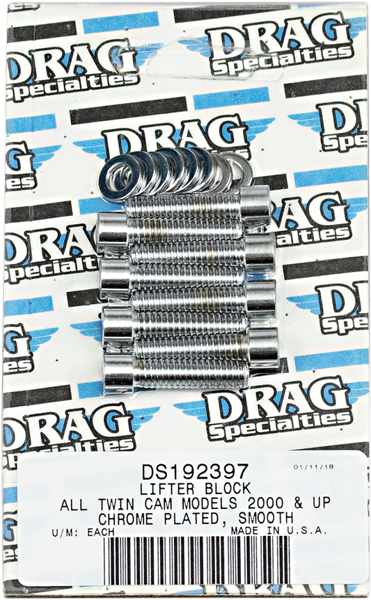 DRAG SPECIALTIES Socket-Head Smooth Lifter Bolt Kit - Twin Cam MK378S