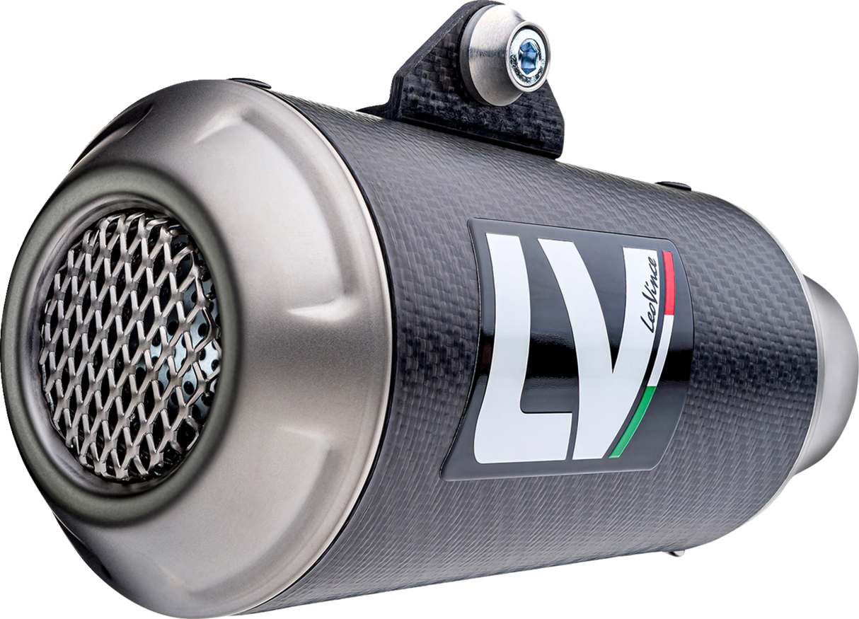 LEOVINCE LV-10 Slip-On Muffler - Carbon Fiber Scrambler   2021-2022 15250C