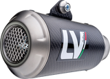 LEOVINCE LV-10 Slip-On Muffler - Carbon Fiber Scrambler   2021-2022 15250C