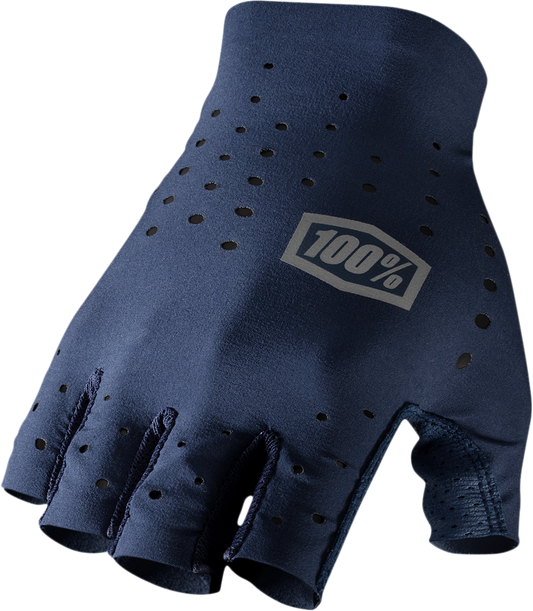 100% Sling Short Finger Gloves - Navy - Large 10021-00012