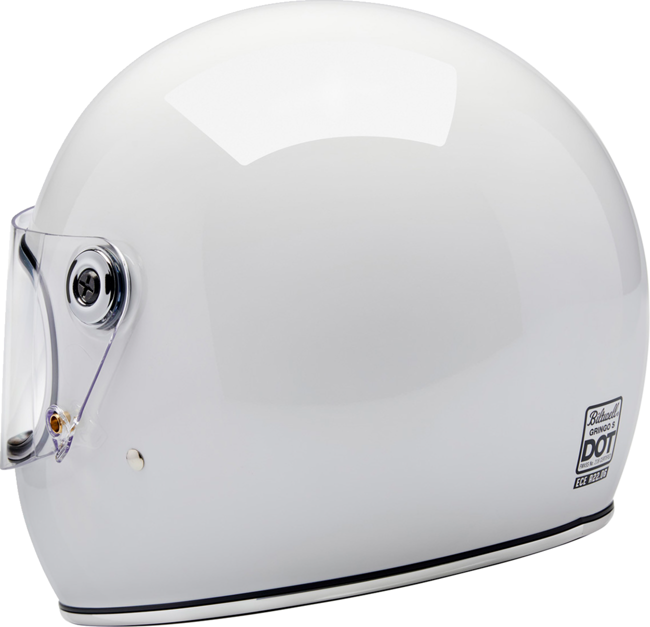 BILTWELL Gringo S Helmet - Gloss White - Small 1003-102-502