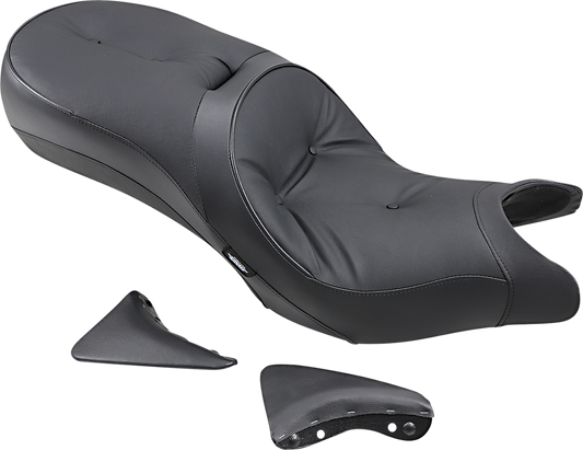 DRAG SPECIALTIES Seat - Low-Profile - Touring - Pillow Top - Black 0810-1542