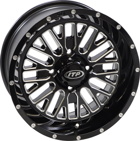 ITP Wheel - Momentum - Front/Rear - Black/Milled - 15x7 - 4/137 - 5+2 (+30 mm) 1522740731B