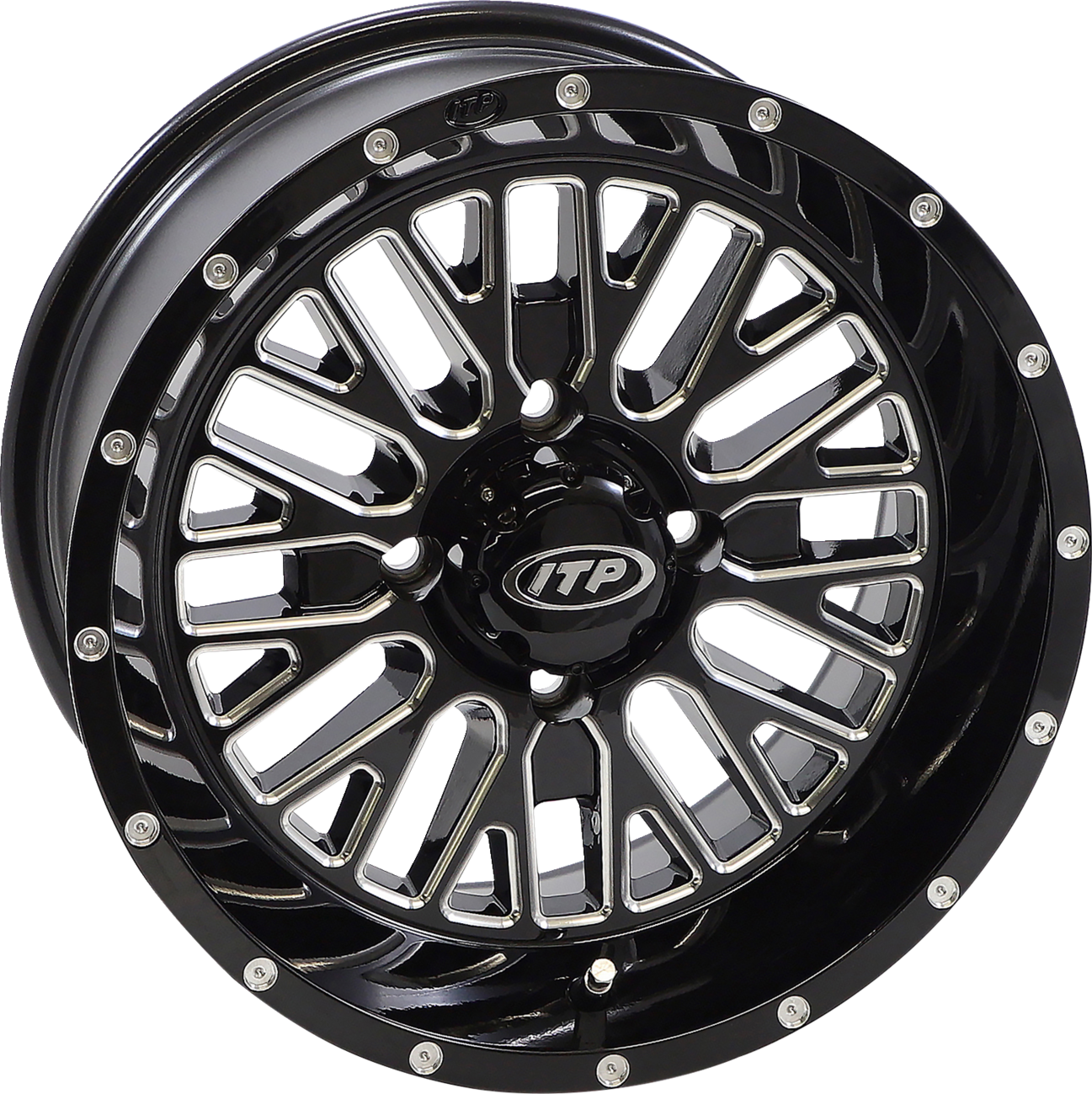 ITP Wheel - Momentum - Front/Rear - Black/Milled - 20x6.5 - 4/137 - 4+2.5 (+10 mm) 2022744731B