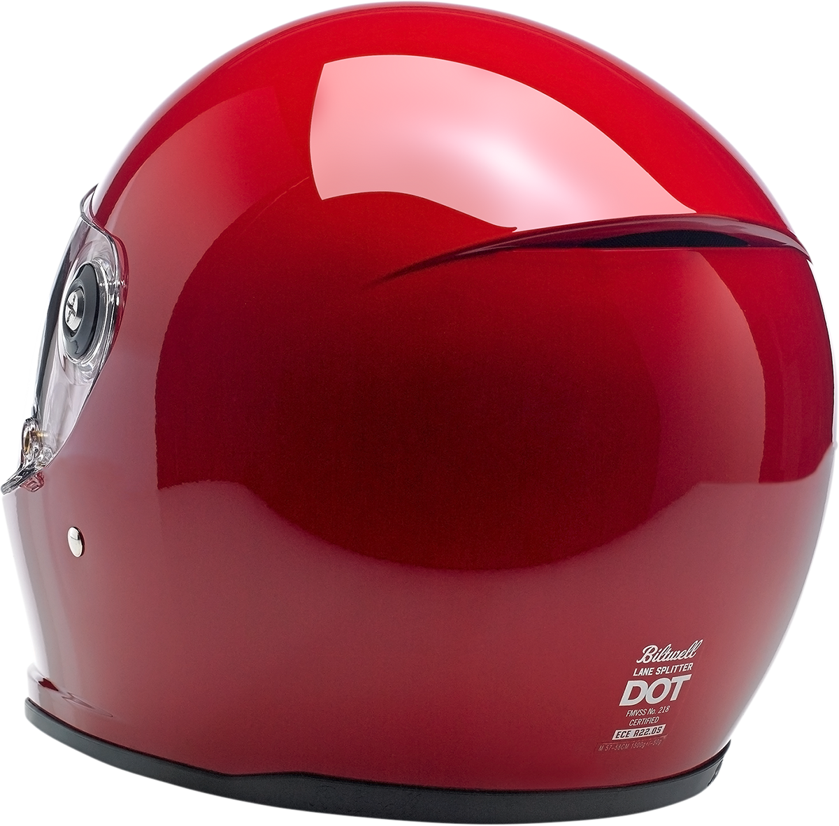 BILTWELL Lane Splitter Helmet - Gloss Blood Red - Large 1004-837-104