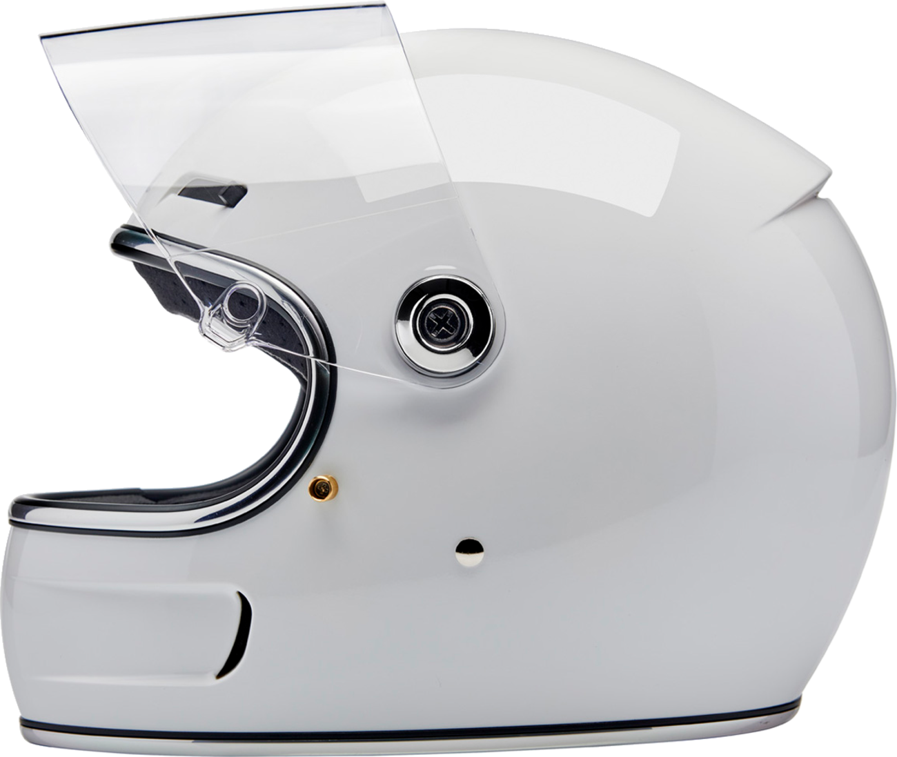 BILTWELL Gringo SV Helmet - Gloss White - Large 1006-104-504