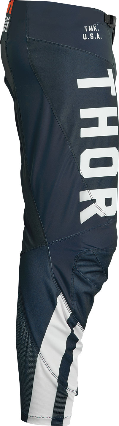 THOR Youth Pulse Combat Pants - Midnight/White/Orange - 18 2903-2249