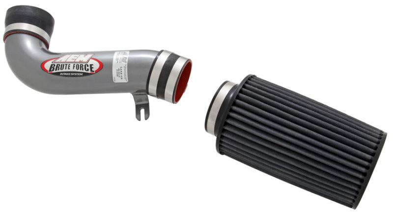 AEM 87-93 Ford Mustang GT W/MAF Silver Brute Force Air Intake 21-8105DC