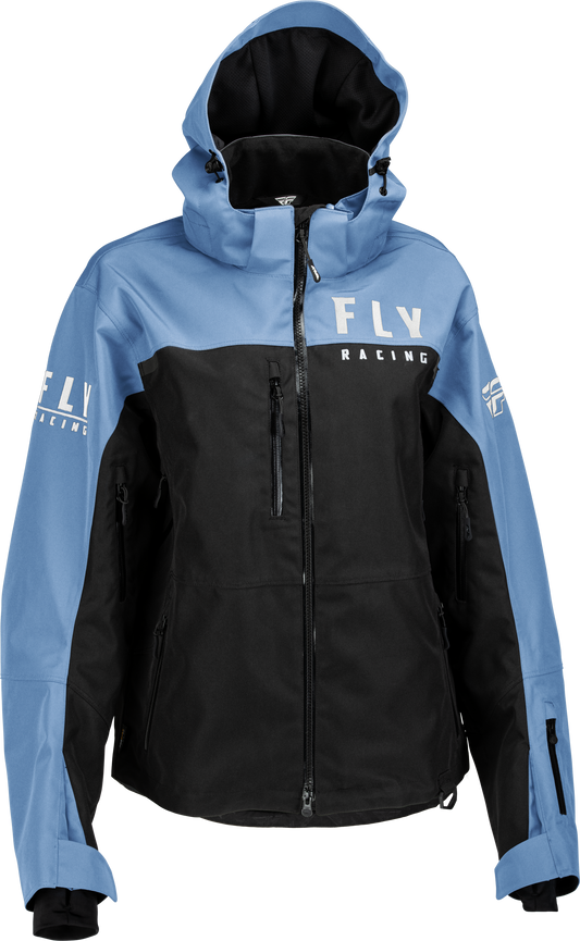 FLY RACING Women's Carbon Jacket Black/Blue Md 470-4501M